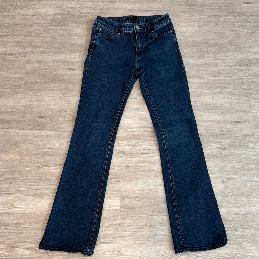 White House Black Market Blue Flare & Wide Leg Jeans